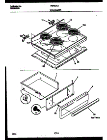 04 - Cooktop And Drawer Parts parts for Frigidaire Range FEF367CATA from AppliancePartsPros.com