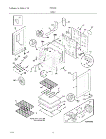 05 - Body parts for Frigidaire Range FEFL79DSH from AppliancePartsPros.com