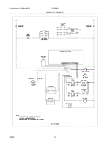 14 - Wiring Schematic parts for Frigidaire Range FGFB86DBC from AppliancePartsPros.com