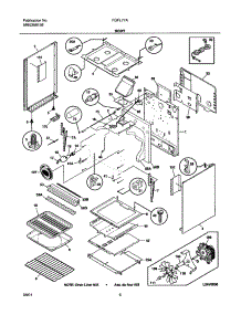 07 - Body parts for Frigidaire Range FGFL77ABC from AppliancePartsPros.com