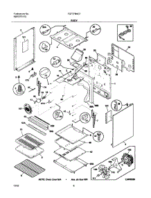 07 - Body parts for Frigidaire Range FGF378ACF from AppliancePartsPros.com