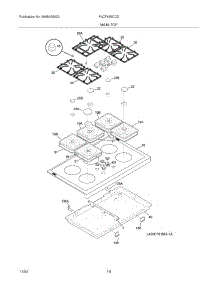09 - Maintop parts for Frigidaire Range PLCF489CCD from AppliancePartsPros.com