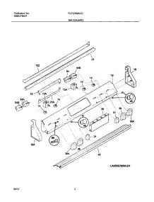 03 - Backguard parts for Frigidaire Range PLES389ACD from AppliancePartsPros.com