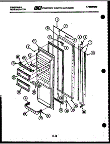 03 - Refrigerator Door Parts parts for Frigidaire Refrigerator FPE19V3AL1 from AppliancePartsPros.com