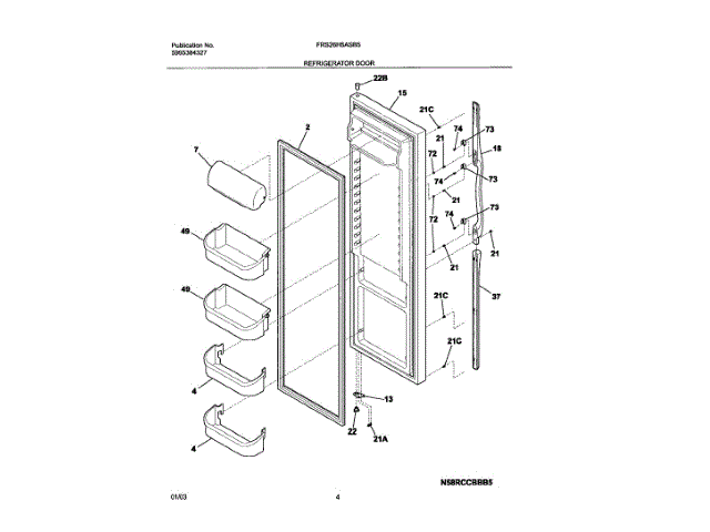 Frigidaire 241786005 Door Gasket (AP4321965 Frigidaire 241786005 Door Gasket (AP4321965