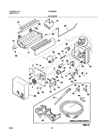 19 - Ice Maker parts for Frigidaire Refrigerator FRS26R2AW4 from AppliancePartsPros.com