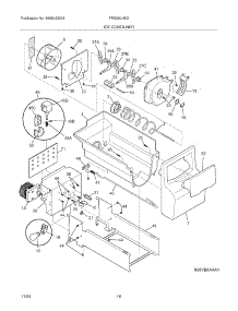 17 - Ice Container parts for Frigidaire Refrigerator FRS26LH5DS3 from AppliancePartsPros.com