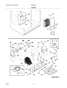 13 - System parts for Frigidaire Refrigerator FRS26R4CW2 from AppliancePartsPros.com