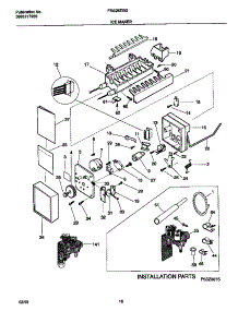 10 - Ice Maker parts for Frigidaire Refrigerator FRS26ZGGB6 from AppliancePartsPros.com