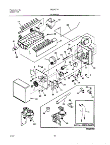 19 - Ice Maker parts for Frigidaire Refrigerator FRS26ZTHW5 from AppliancePartsPros.com