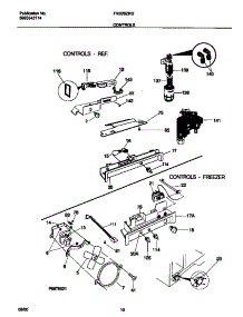 06 - Controls parts for Frigidaire Refrigerator FRS26ZRGWB from AppliancePartsPros.com