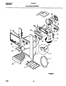 08 - Ice & Water Dispenser parts for Frigidaire Refrigerator FRS26ZRFW0 from AppliancePartsPros.com