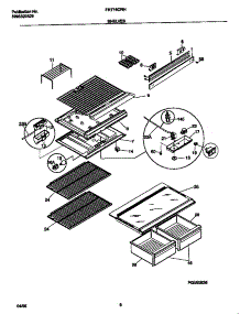 04 - Shelves parts for Frigidaire Refrigerator FRT16CRHD0 from AppliancePartsPros.com