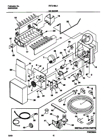 06 - Icemaker parts for Frigidaire Refrigerator FRT21INLHW3 from AppliancePartsPros.com