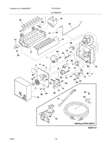 11 - Ice Maker parts for Frigidaire Refrigerator FRT8HIS6FB1 from AppliancePartsPros.com