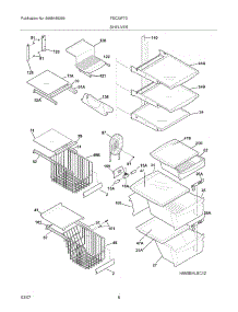 09 - Shelves parts for Frigidaire Refrigerator FSC23F7DSBC from AppliancePartsPros.com