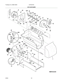 17 - Ice Container parts for Frigidaire Refrigerator GLRS237ZCB5 from AppliancePartsPros.com