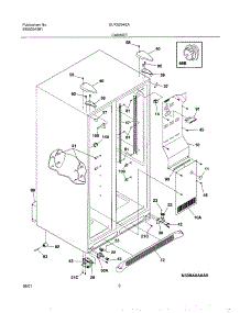 07 - Cabinet parts for Frigidaire Refrigerator GLRS264ZAW0 from AppliancePartsPros.com