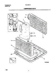 05 - Compressor Parts parts for Frigidaire Air Conditioner FAL123H1A1 from AppliancePartsPros.com