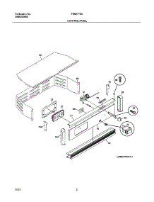 03 - Control Panel parts for Frigidaire Oven FEB27T5ASA from AppliancePartsPros.com