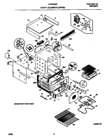 03 - Upper Body parts for Frigidaire Oven FEB798WCCH from AppliancePartsPros.com