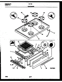 05 - Cooktop And Broiler Drawer Parts parts for Frigidaire Range 30-1149-00-10 from AppliancePartsPros.com
