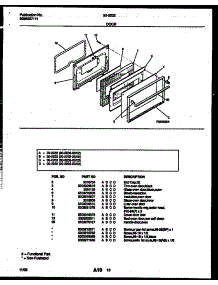 06 - Door Parts parts for Frigidaire Range 30-2232-00-03 from AppliancePartsPros.com