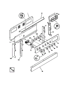 02 - Backguard parts for Frigidaire Range 31-4592-23-03 from AppliancePartsPros.com