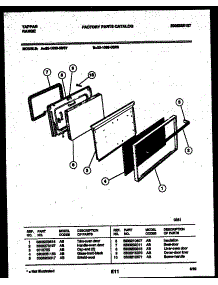 05 - Door Parts parts for Frigidaire Range 32-1039-23-07 from AppliancePartsPros.com