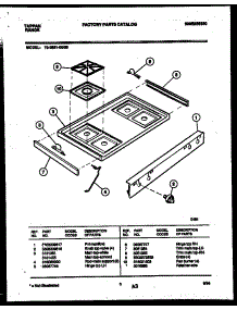 03 - Cooktop Parts parts for Frigidaire Range 72-3651-23-05 from AppliancePartsPros.com