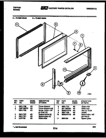 05 - Upper Oven Door Parts parts for Frigidaire Range 73-3957-23-08 from AppliancePartsPros.com