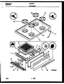 05 - Cooktop And Broiler Drawer Parts parts for Frigidaire Range CP302BP2W3 from AppliancePartsPros.com