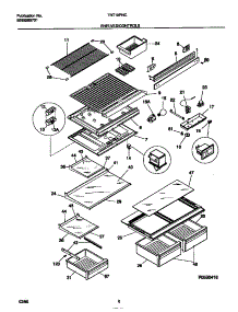 04 - Shelves / Controls parts for Frigidaire Refrigerator TRT18PNCW1 from AppliancePartsPros.com