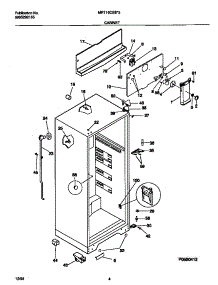 03 - Cabinet parts for Frigidaire Refrigerator MRT15CSED3 from AppliancePartsPros.com