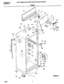 03 - Cabinet parts for Frigidaire Refrigerator MRT15CSED5 from AppliancePartsPros.com