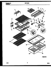 04 - Shelves And Supports parts for Frigidaire Refrigerator MRT15CRBY0 from AppliancePartsPros.com