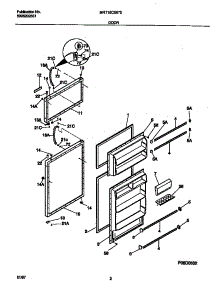 02 - Door parts for Frigidaire Refrigerator MRT15CSED2 from AppliancePartsPros.com