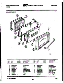 03 - Door Parts parts for Frigidaire Range KF560GDW7 from AppliancePartsPros.com