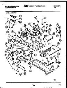 03 - Motor, Blower And Cabinet Parts parts for Frigidaire Washer Dryer Combo LG600MXD1 from AppliancePartsPros.com