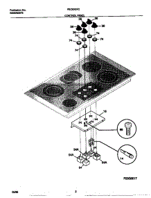 02 - Control Panel parts for Frigidaire Cooktop FEC6X9XCSD from AppliancePartsPros.com