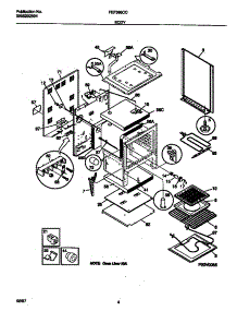 03 - Body parts for Frigidaire Range FEF368CCBF from AppliancePartsPros.com