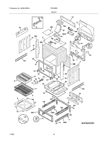 07 - Body parts for Frigidaire Range FGS365EBA from AppliancePartsPros.com