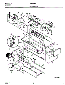 09 - Ice Container parts for Frigidaire Refrigerator FRS26ZPHW3 from AppliancePartsPros.com