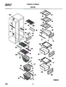 06 - Shelves parts for Frigidaire Refrigerator FRS28XGCB1 from AppliancePartsPros.com