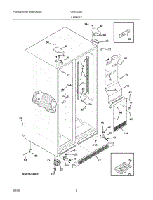 07 - Cabinet parts for Frigidaire Refrigerator GHSC239DB3 from AppliancePartsPros.com