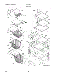 09 - Shelves parts for Frigidaire Refrigerator GHSC239DB3 from AppliancePartsPros.com