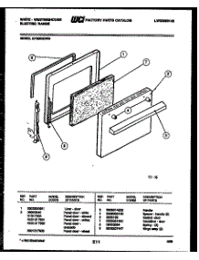 04 - Door Parts parts for Frigidaire Range KF300GDD5 from AppliancePartsPros.com