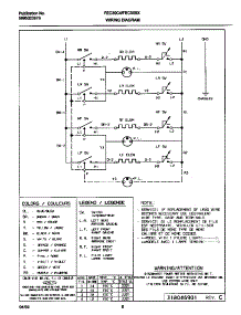 04 - Wiring Diagram parts for Frigidaire Cooktop FEC30C4HBA from AppliancePartsPros.com