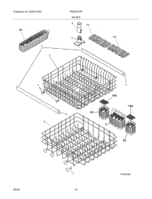 13 - Racks parts for Frigidaire Dishwasher FDB2320RES0 from AppliancePartsPros.com
