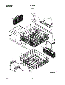 13 - Racks parts for Frigidaire Dishwasher GLDB958AS0 from AppliancePartsPros.com